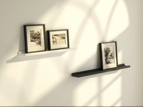 Etagère à photo murale