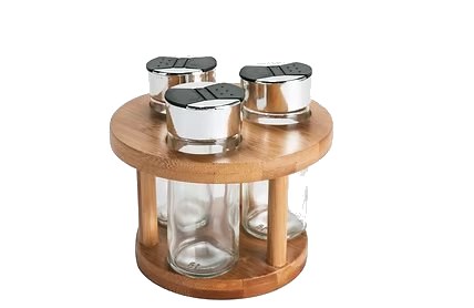 Set de bocaux en bambou