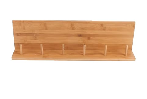 Étagère murale en bambou avec support