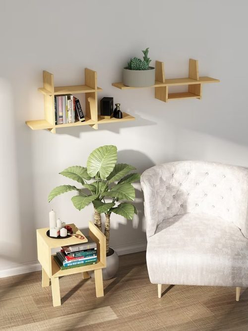 Etagère murale en forme de maison