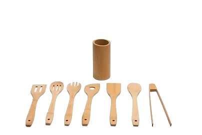 Set de 8 couverts en bambou