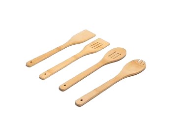 Set de 4 couverts en bambou
