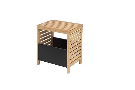 Meuble bas en bambou noir